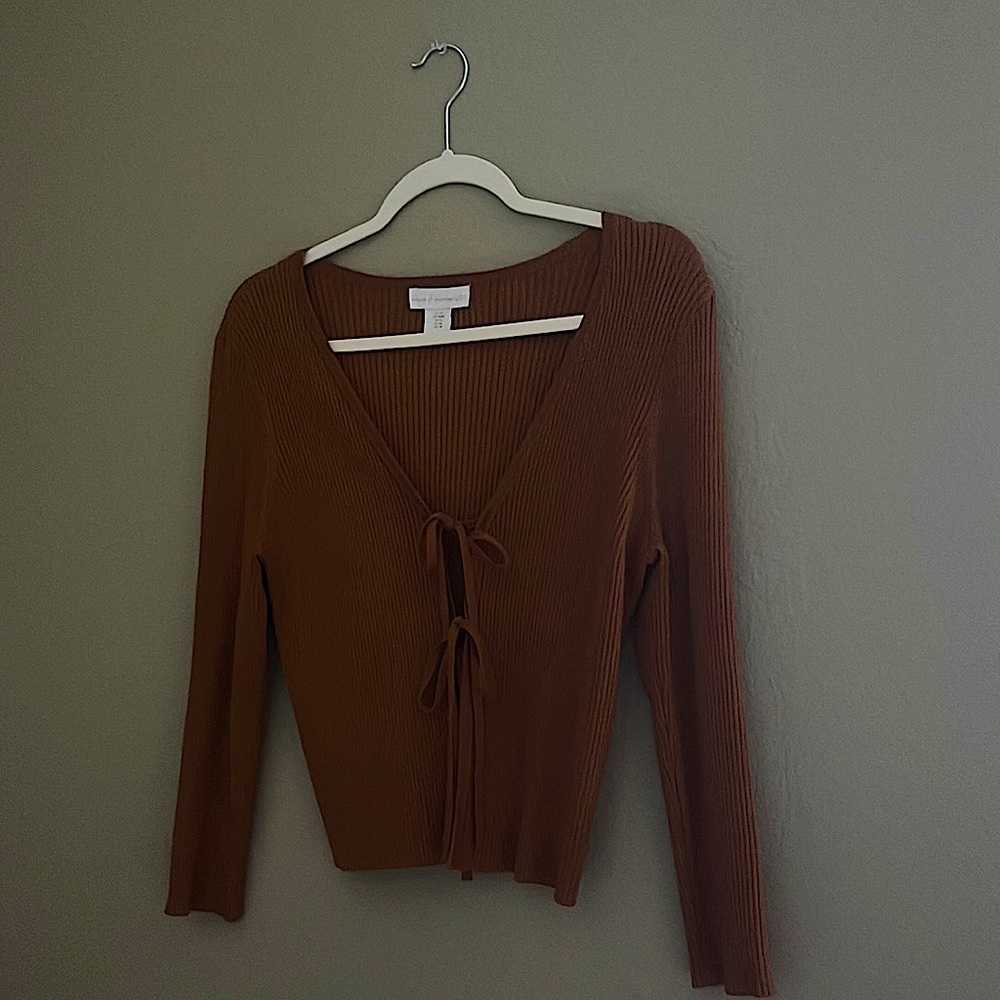 Mini Brown Cropped Women’s Sweater